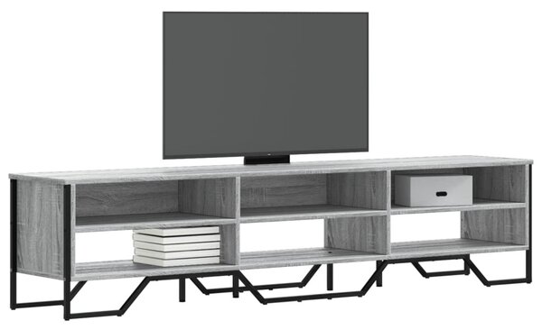 Szürke sonoma színű szerelt fa TV-szekrény 180 x 34 x 41 cm