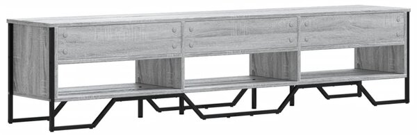 Szürke sonoma színű szerelt fa TV-szekrény 180 x 34 x 41 cm