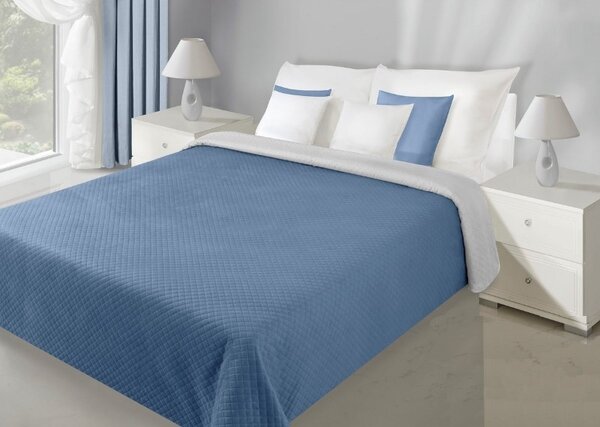 Luxus kétoldalas ágytakarók sötétkék színben Szélesség: 230 cm | Hossz: 260 cm