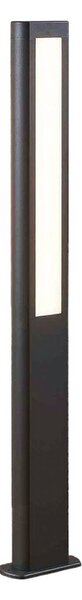 Lucande LED-es útvilágító lámpa Mhairi, szögletes, antracit, 100 cm, Alu / szürke / cink, Alumínium, Modern