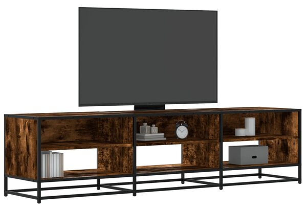 Füstös tölgy színű szerelt fa TV-szekrény 180 x 40 x 46 cm