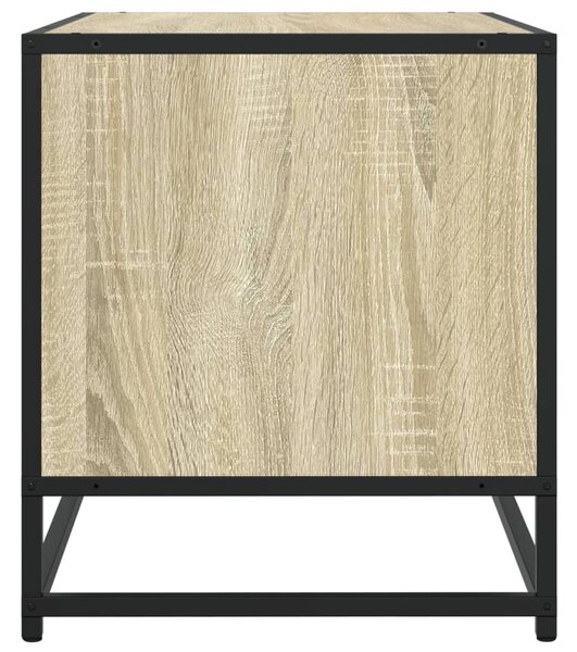 Sonoma tölgy színű szerelt fa és fém TV-szekrény 120,5x40x46 cm
