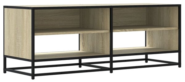 Sonoma tölgy színű szerelt fa és fém TV-szekrény 120,5x40x46 cm