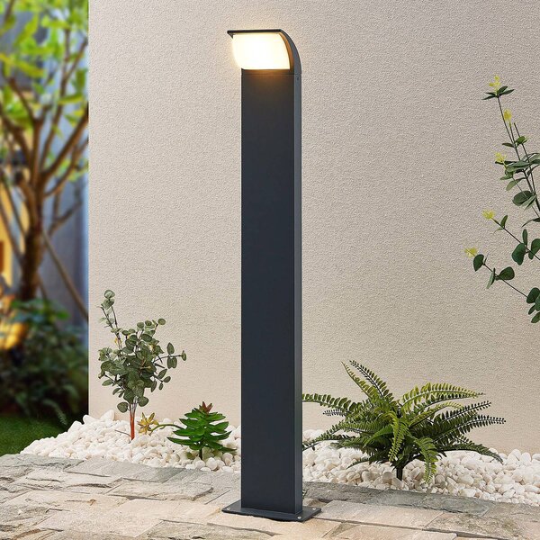 Lucande LED-es útvilágítás Tinna, 80 cm, antracit, IP65, Fekete, Alumínium, Modern