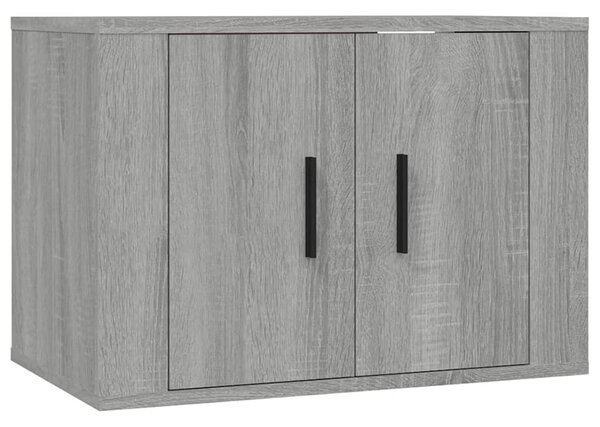 2 db szürke sonoma falra szerelhető TV-szekrény 57x34,5x40 cm