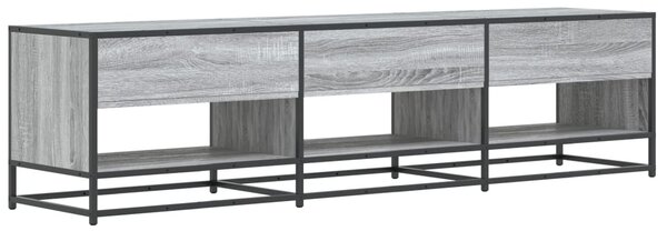 Szürke sonoma színű szerelt fa TV-szekrény 180 x 40 x 46 cm