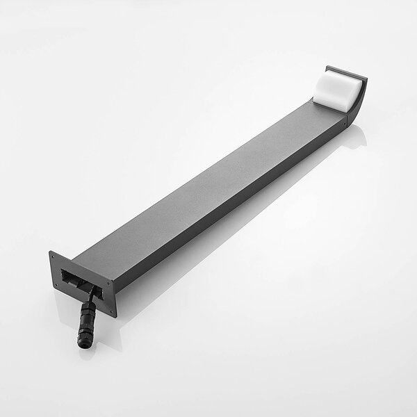 Lucande LED-es útvilágítás Tinna, 80 cm, antracit, IP65, Fekete, Alumínium, Modern