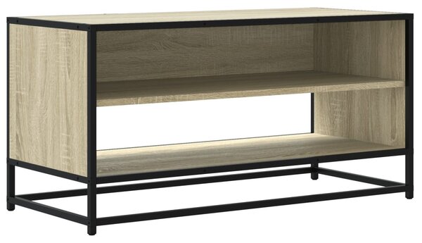 Sonoma tölgy színű szerelt fa és fém TV-szekrény 91x40x46 cm