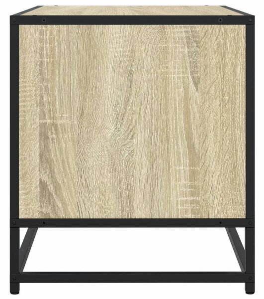 Sonoma tölgy színű szerelt fa és fém TV-szekrény 91x40x46 cm