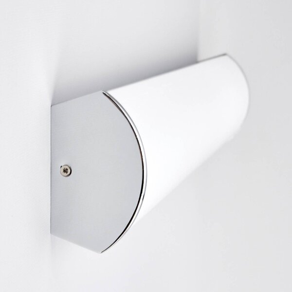 Lindby Elanur LED fali lámpa fürdőszobába, Króm / ezüst, Fürdőszoba, fém, Modern