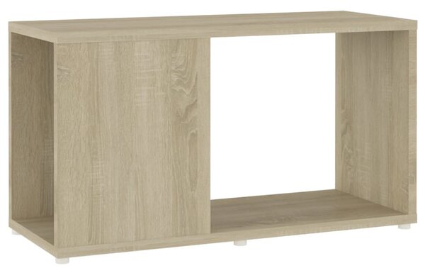 Sonoma-tölgyszínű szerelt fa TV-szekrény 60 x 24 x 32 cm