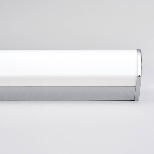 Lindby Elanur LED fali lámpa fürdőszobába, Króm / ezüst, Fürdőszoba, fém, Modern