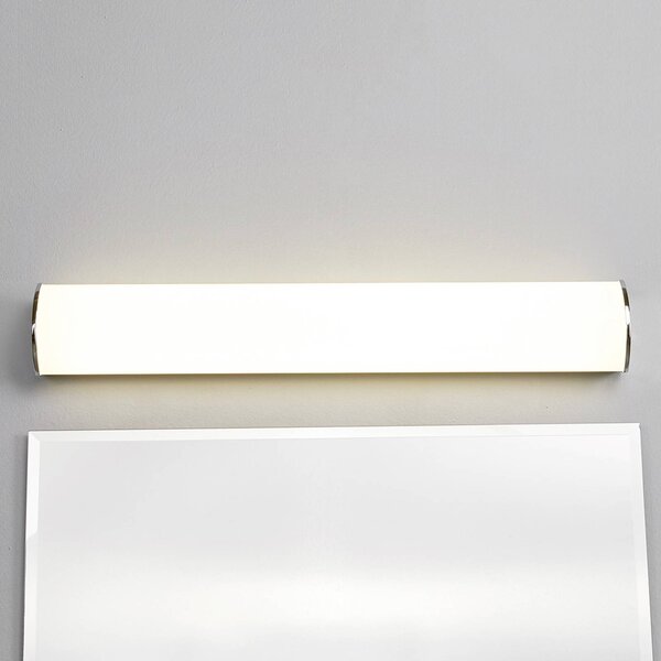 Lindby Elanur LED fali lámpa fürdőszobába, Króm / ezüst, Fürdőszoba, fém, Modern