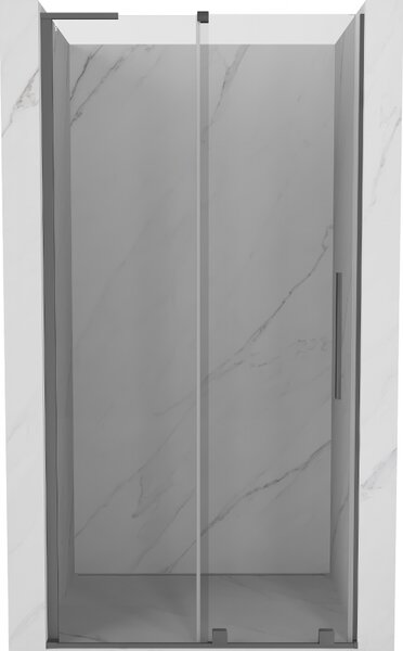 Mexen Velar L, tolózuhanyajtó nyitáshoz 90 cm, 8 mm átlátszó üveg, polírozott grafit, 871-090-003-01-95
