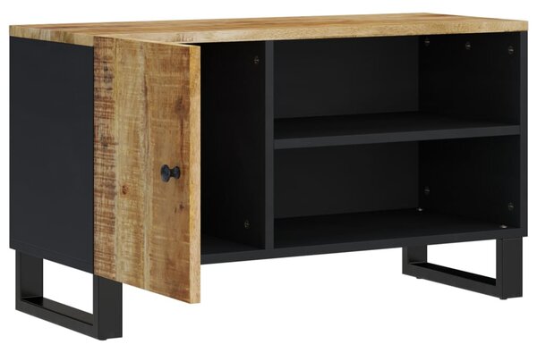 Tömör mangó- és szerelt fa TV-szekrény 80 x 33 x 46 cm
