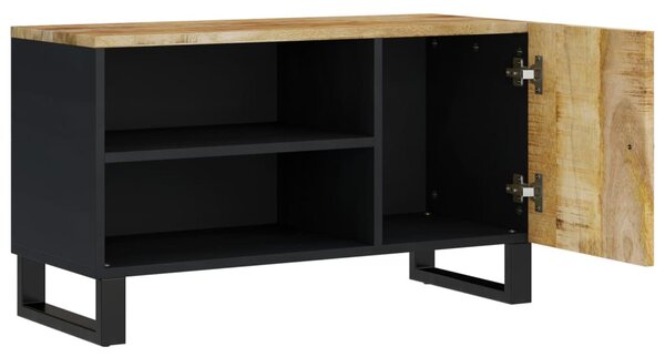 Tömör mangó- és szerelt fa TV-szekrény 80 x 33 x 46 cm