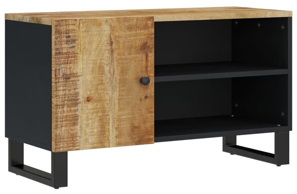 Tömör mangó- és szerelt fa TV-szekrény 80 x 33 x 46 cm