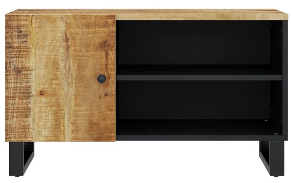 Tömör mangó- és szerelt fa TV-szekrény 80 x 33 x 46 cm