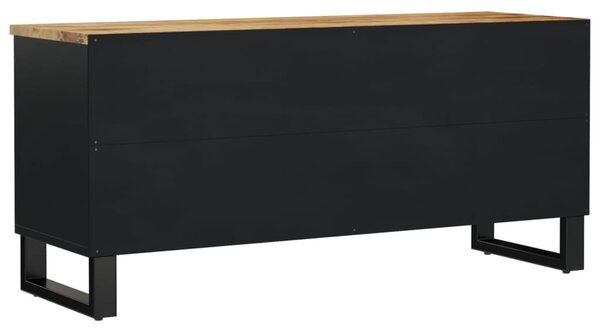 Tömör mangófa és szerelt fa TV-szekrény 100 x 33 x 46 cm