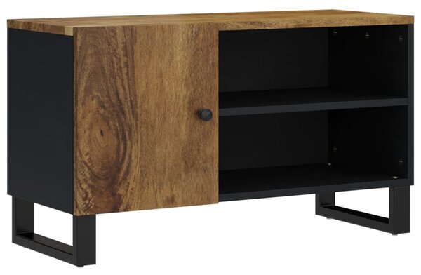 Tömör mangó- és szerelt fa TV-szekrény 80 x 33 x 46 cm