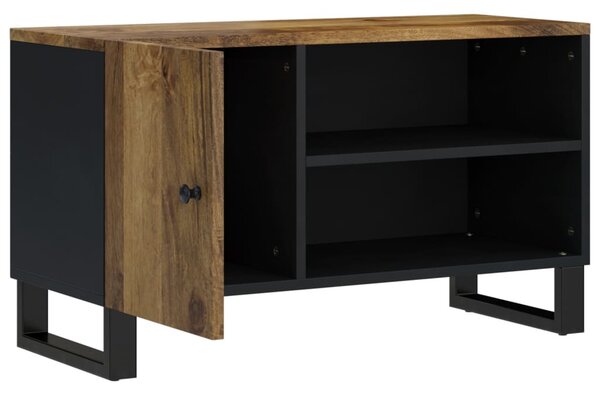 Tömör mangó- és szerelt fa TV-szekrény 80 x 33 x 46 cm