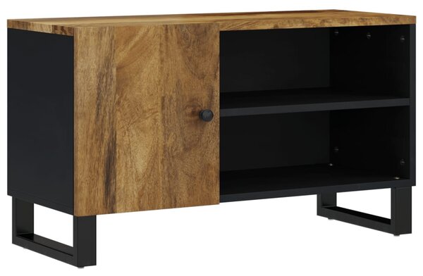 Tömör mangó- és szerelt fa TV-szekrény 80 x 33 x 46 cm
