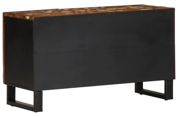 Tömör újrahasznosított és szerelt fa TV-szekrény 80x33x46 cm
