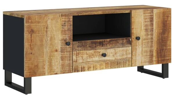 Tömör mangófa és szerelt fa TV-szekrény 105 x 33,5 x 46 cm