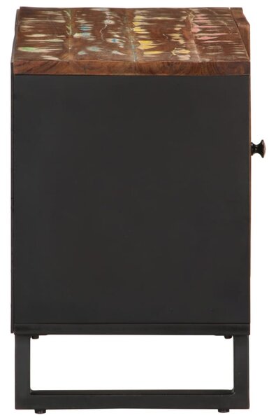 Tömör újrahasznosított és szerelt fa TV-szekrény 80x33x46 cm