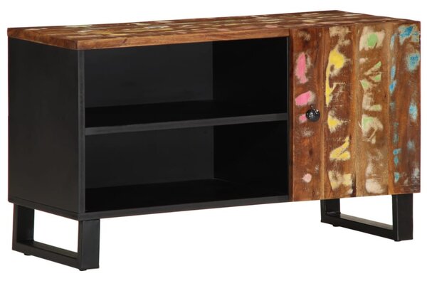 Tömör újrahasznosított és szerelt fa TV-szekrény 80x33x46 cm