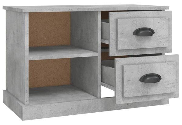 Betonszürke szerelt fa TV-szekrény 73x35,5x47,5 cm
