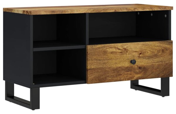 Tömör mangó- és szerelt fa TV-szekrény 80 x 33 x 46 cm