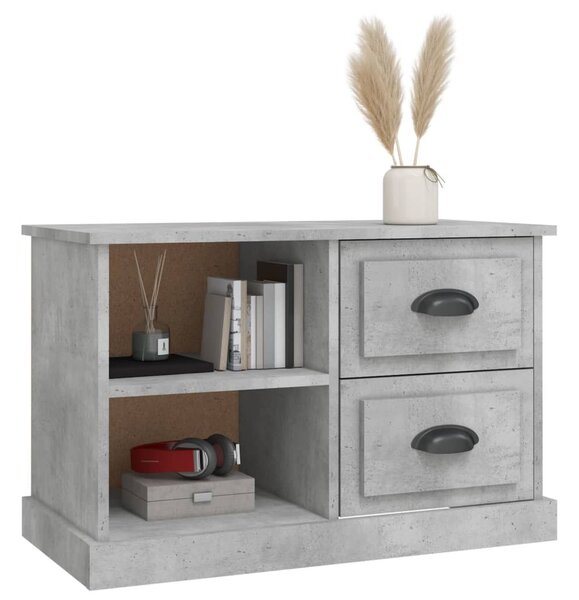 Betonszürke szerelt fa TV-szekrény 73x35,5x47,5 cm