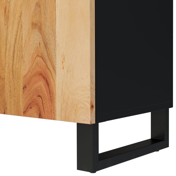 Tömör akácfa és szerelt fa TV-szekrény 105 x 33,5 x 46 cm