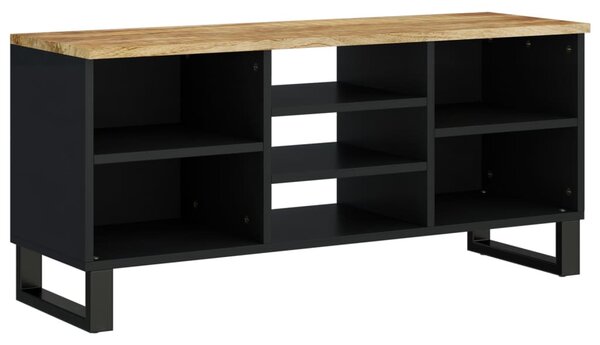 Tömör mangó- és szerelt fa TV-szekrény 100 x 33 x 46 cm