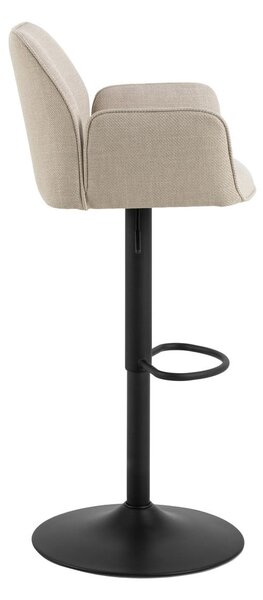 Bézs állítható magasságú karfás bárszék (ülésmagasság 85 cm) Glenda – Actona