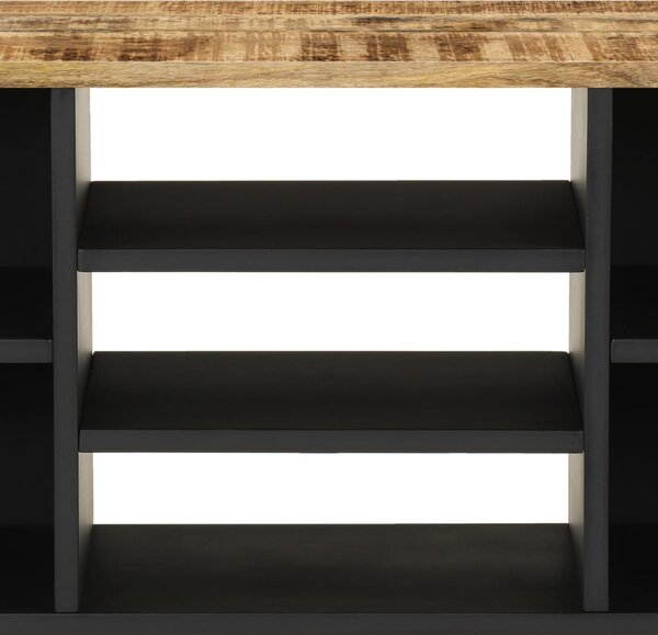 Tömör mangó- és szerelt fa TV-szekrény 100 x 33 x 46 cm