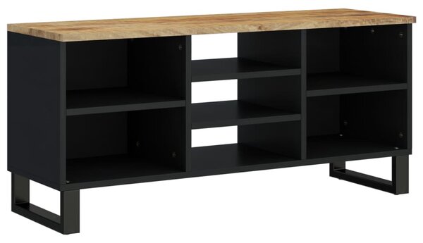 Tömör mangó- és szerelt fa TV-szekrény 100 x 33 x 46 cm