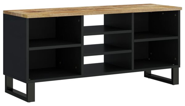 Tömör mangó- és szerelt fa TV-szekrény 100 x 33 x 46 cm
