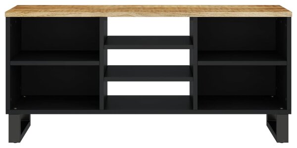 Tömör mangó- és szerelt fa TV-szekrény 100 x 33 x 46 cm