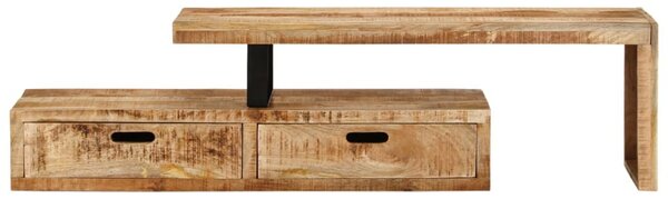 Tömör mangófa TV-állvány (118-200) x 30 x 40 cm