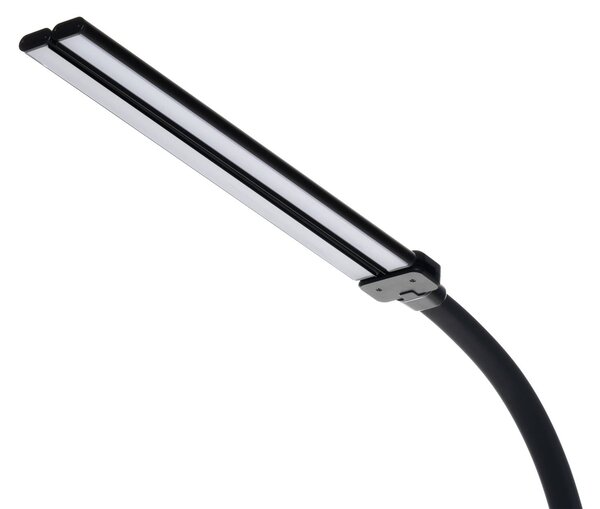 Lindby Nilay LED csíptetős lámpa, magasság 97,5 cm, CCT, otthoni irodához, dimmelhető, Fekete, Dolgozószoba / Iroda, fém, Modern
