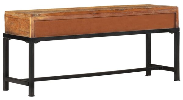 Tömör újrahasznosított fa TV-szekrény 110 x 30 x 46 cm