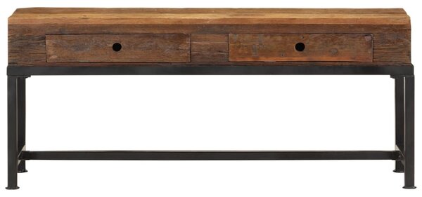 Tömör újrahasznosított fa TV-szekrény 110 x 30 x 46 cm