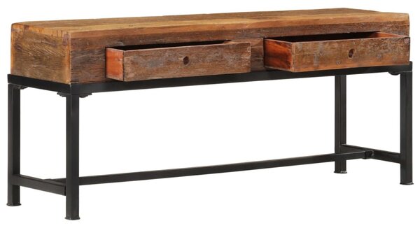 Tömör újrahasznosított fa TV-szekrény 110 x 30 x 46 cm