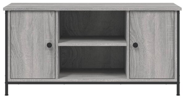 Szürke sonoma színű szerelt fa TV-szekrény 100x40x50 cm