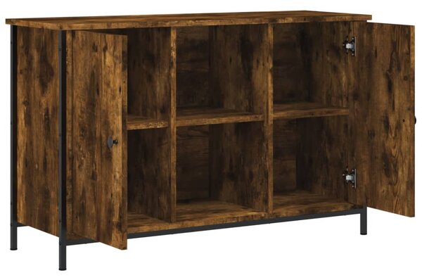Füstös tölgy színű szerelt fa TV-szekrény 100x35x65 cm