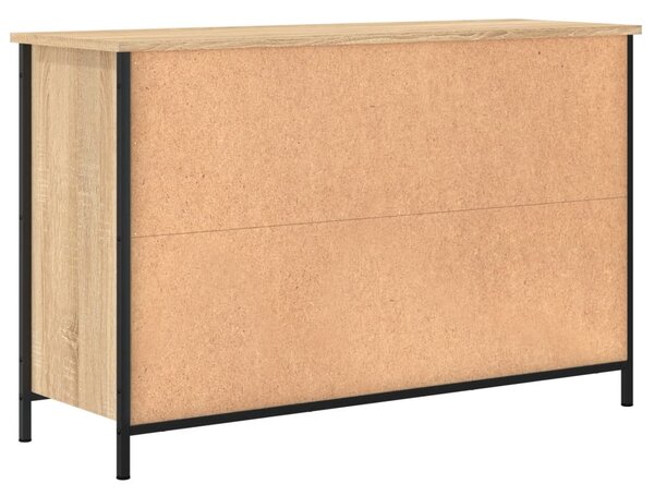 Sonoma tölgy színű szerelt fa TV-szekrény 100 x 35 x 65 cm