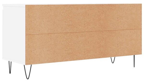 Fehér szerelt fa TV-szekrény 104 x 35 x 50 cm