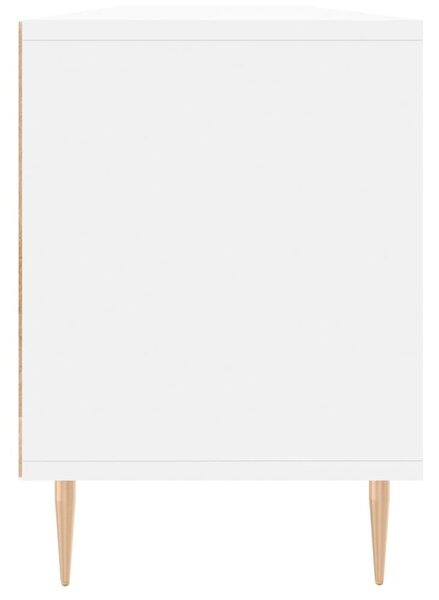Fehér szerelt fa TV-szekrény 150 x 30 x 44,5 cm